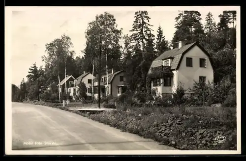 AK Stuvsta, Strassenpartie mit Villen