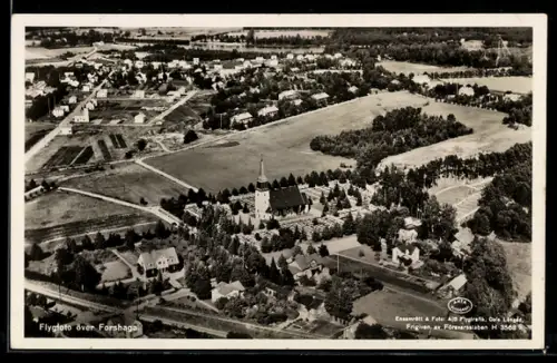 AK Forshaga, Flygfoto över Forshaga