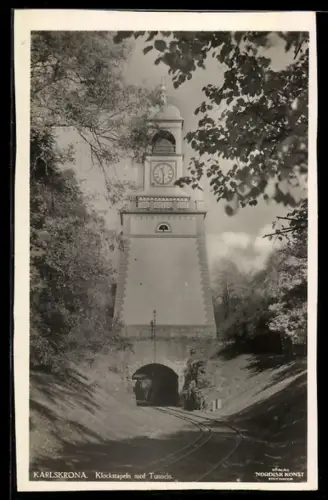 AK Karlskrona, Klockstapeln med Tunneln