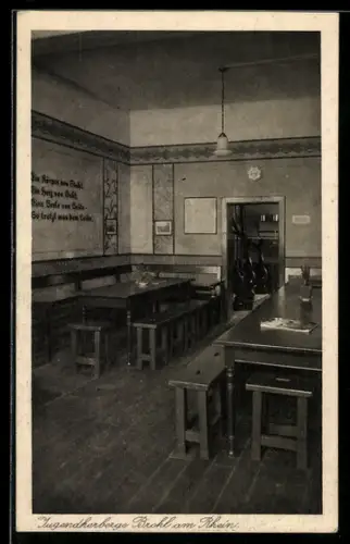 AK Brohl am Rh., Jugendherberge, Blick in den Tagesraum