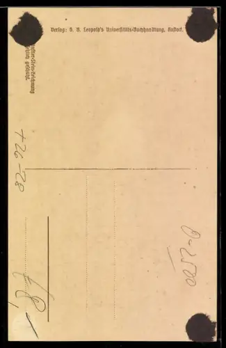 Steindruck-AK Rostock, das Steintor