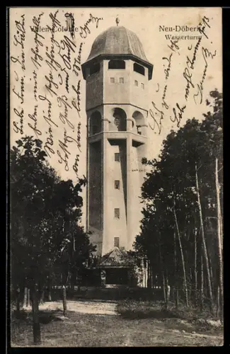 AK Neu-Döberitz, Villen-Colonie, Wasserturm