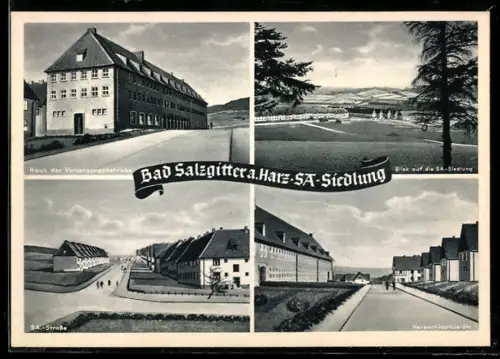 AK Bad Salzgitter, SA-Siedlung, Haus der Versorgungsbetriebe, SA.-Strasse, Herbert-Norkus-Strasse