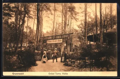 AK Grunewald, Gaststätte Onkel Toms Hütte, Eingang