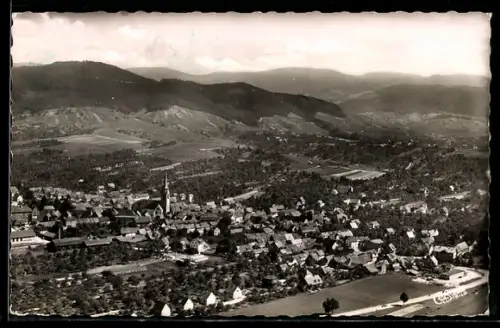 AK Steinbach am Schwarzwald, Teilansicht mit Blick in die Schwarzwaldberge