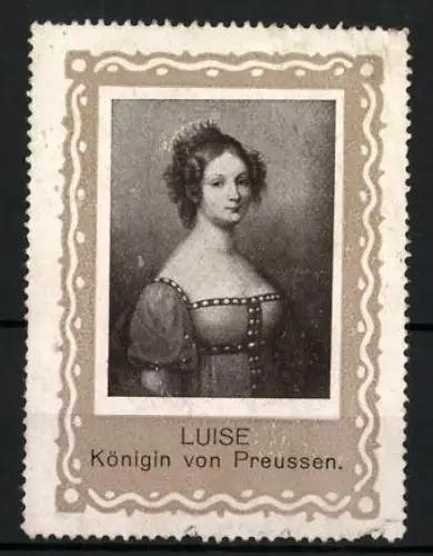 Reklamemarke Luise Königin von Preussen, Porträt