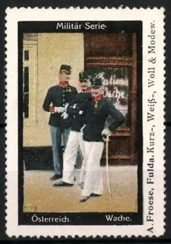 Reklamemarke Österreich, Militär-Serie, K.u.k. Österreichische Wache