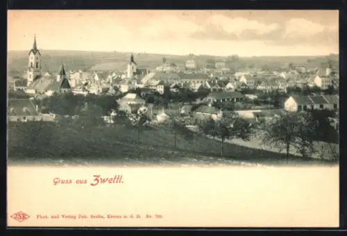 AK Zwettl, Gesamtansicht aus der Vogelschau