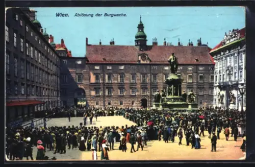 AK Wien, Hofburg, Ablösung der Burgwache