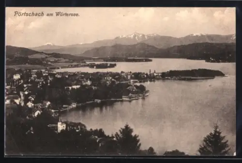 AK Pörtschach am Wörthersee, Teilansicht