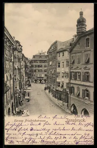 AK Innsbruck, Partie in der Herzog Friedrichstrasse