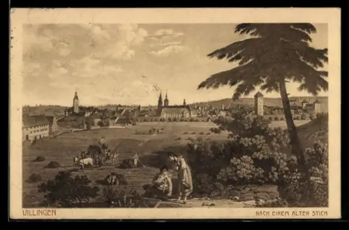AK Villingen, Nach einem alten Stich