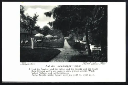 AK Wittorf, Kurgarten, Hotel Löns-Hof, Bes. Otto Fr. Norden