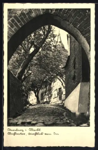 AK Sternberg, Blick durch das Mühlentor