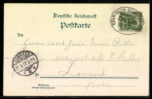 Lithographie Bingen, Niederwalddenkmal, Mäuseturm, Rheinstein