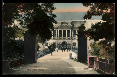AK Weimar, Partie beim Schloss