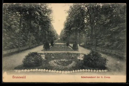 AK Grunewald, Scheibenstand der II. Comp., Panorama