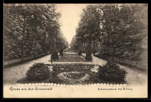 AK Grunewald, Scheibenstand der II. Compagnie