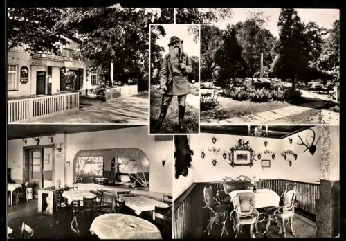 AK Berlin-Lichtenrade, Gasthaus-Fleischerei zum alten Förster H. Gneist, Lichtenrader Damm 93, mit Förster