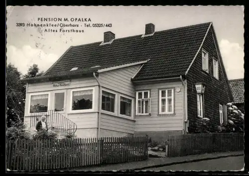 AK Hahnenklee /Oberharz, Pension M. Opalka, Altes Forsthaus