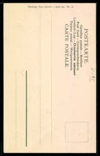 Präge-AK Portrait eines Engels mit Tamburin