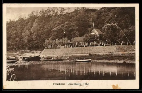 AK Boizenburg /Elbe, Blick auf das Fährhaus