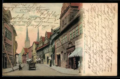 AK Saalfeld, Partie in der Saalstrasse