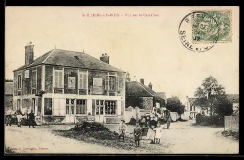 AK St-Illiers-le-Bois, Vue sur le Carrefour
