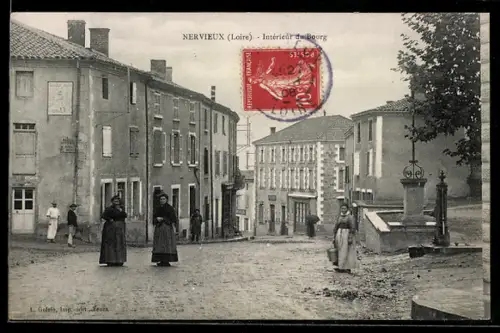 AK Nervieux /Loire, Intérieur du Bourg