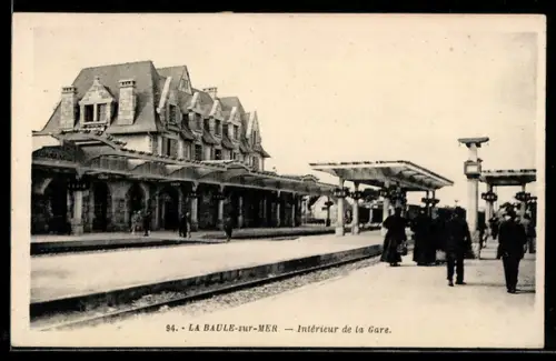 AK La Baule-sur-Mer, Intérieur de la Gare