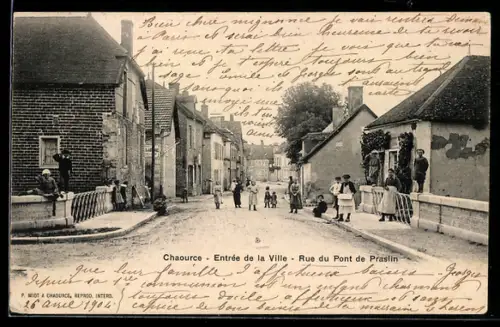 AK Chaource, Entrée de la Ville, Rue du Pont de Praslin
