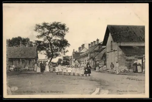 AK Ligny-le-Ribault, Rue de Beaugency