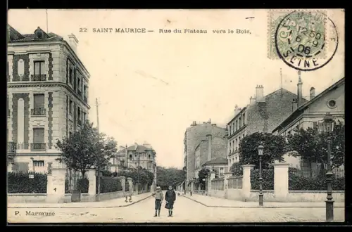 AK Saint Maurice, Rue du Plateau vers le Bois