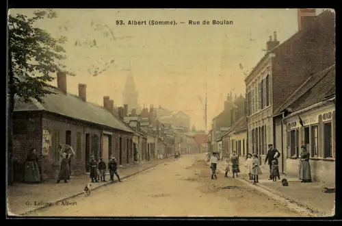 AK Albert /Somme, Rue de Boulan