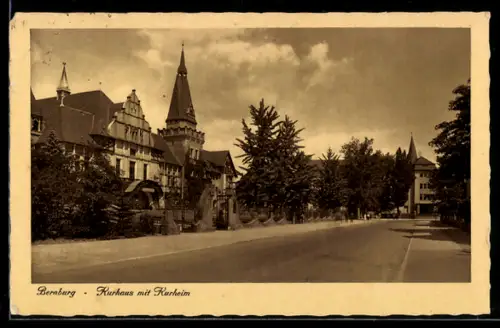 AK Bernburg, Kurhaus mit Kurheim u. Strasse