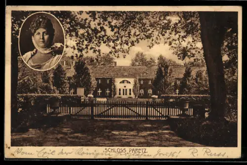 AK Paretz, Schloss Paretz, Frauenportrait