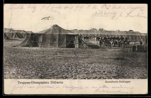 AK Döberitz, Truppen-Übungsplatz, Kavallerie-Zeltlager