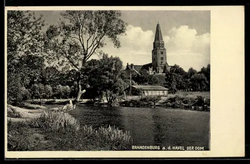 AK Brandenburg a. d. Havel, Der Dom, Flusspartie