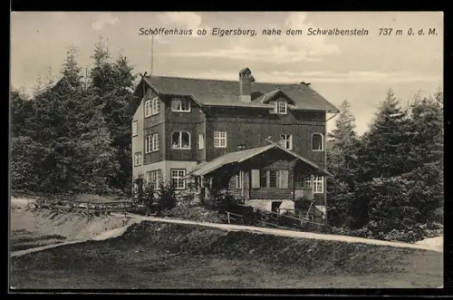 AK Elgersburg, Schöffenhaus nahe dem Schwalbenstein