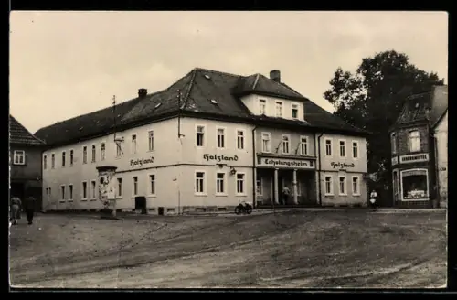 AK Bad Klosterlausnitz i. Thür., FDGB-Ferienheim Holzland, Lebensmittelgeschäft