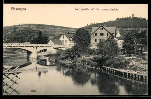 AK Wasungen, Werrapartie mit der neuen Brücke