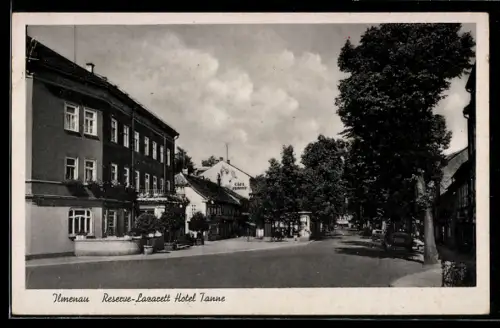 AK Ilmenau, Reserve-Lazarett Hotel Tanne, Strassenpartie