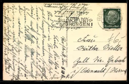 AK Rostock, Neuer Markt und Rathaus aus der Vogelschau