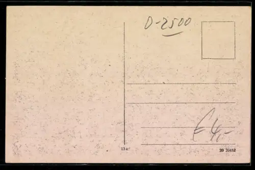 AK Rostock, Markt, Hotel Lindemann, Kirche