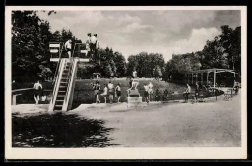 AK Rastenberg, Freibad mit Sprungturm