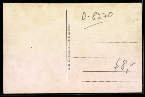 AK Coswig, Restaurant Spitzgrundmühle