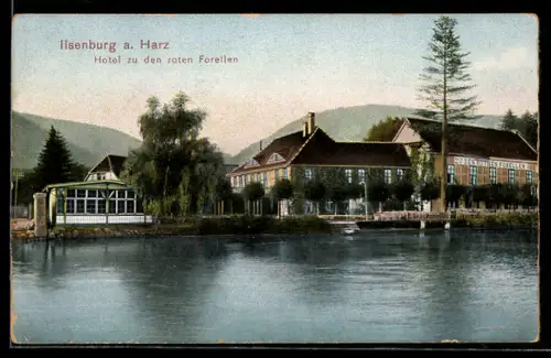 AK Ilsenburg a. Harz, Hotel zu den roten Forellen