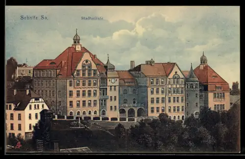 AK Sebnitz /Sa., Stadtschule