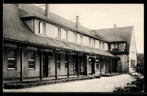AK Helmsdorf /Krs. Sebnitz, Handwerksheim, Schule des Handwerks