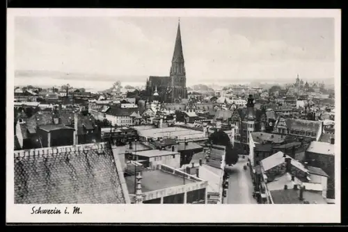 AK Schwerin i. M., Totale aus der Vogelschau